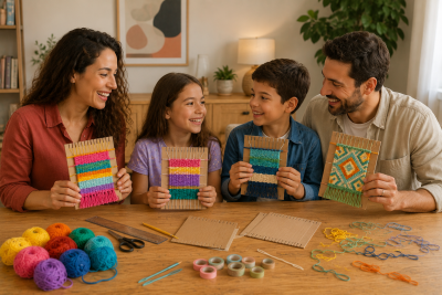 Kartonla Kilim Dokuma Etkinliği